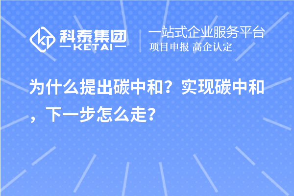 為什么提出碳中和？實現碳中和，下一步怎么走？