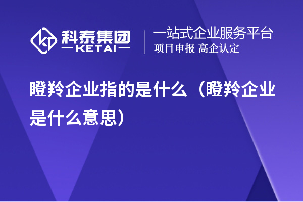 瞪羚企業(yè)指的是什么(瞪羚企業(yè)是什么意思)
