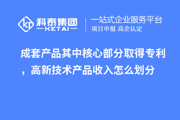成套產品其中核心部分取得專利，高新技術產品收入怎么劃分