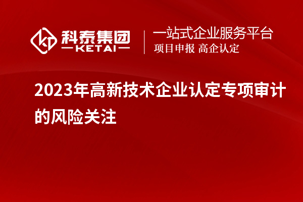 2023年高新技術(shù)企業(yè)認定專項審計的風險關(guān)注