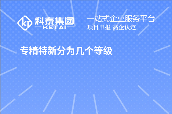 專(zhuān)精特新分為幾個(gè)等級(jí)