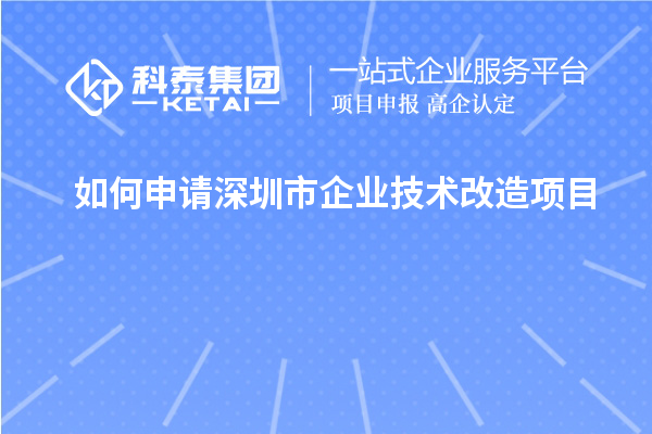 深圳市企業技術改造項目申請攻略：步驟與要點解析