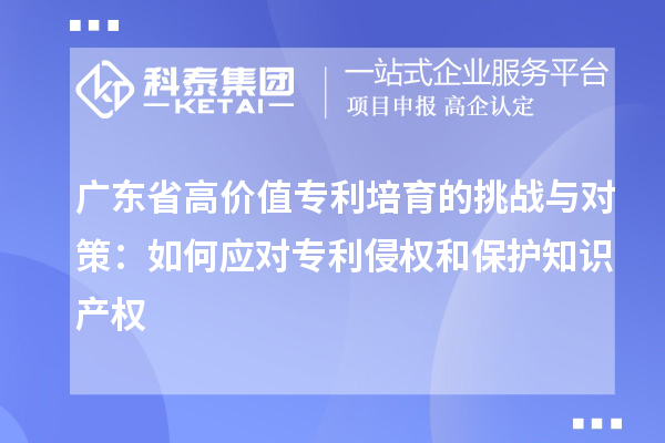 廣東省高價值專利培育的挑戰與對策:如何應對專利侵權和保護知識產權
