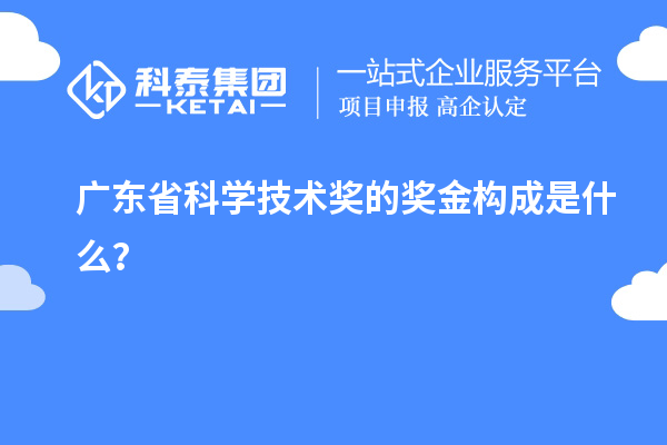 廣東省科學技術獎的獎金構成是什么？