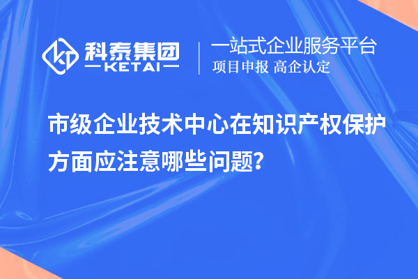 知識產權管理:市級企業技術中心的注意事項