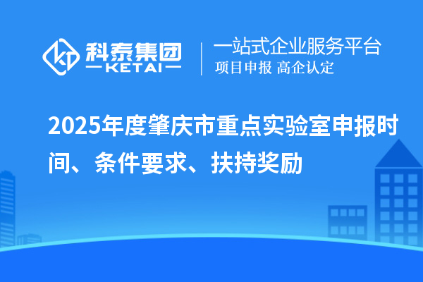 2025年度肇慶市重點(diǎn)實(shí)驗(yàn)室申報(bào)時(shí)間、條件要求、扶持獎(jiǎng)勵(lì)