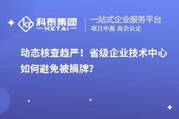 動態核查趨嚴!省級企業技術中心如何避免被摘牌?