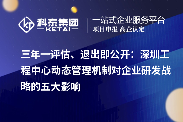 三年一評估、退出即公開：深圳工程中心動態管理機制對企業研發戰略的五大影響